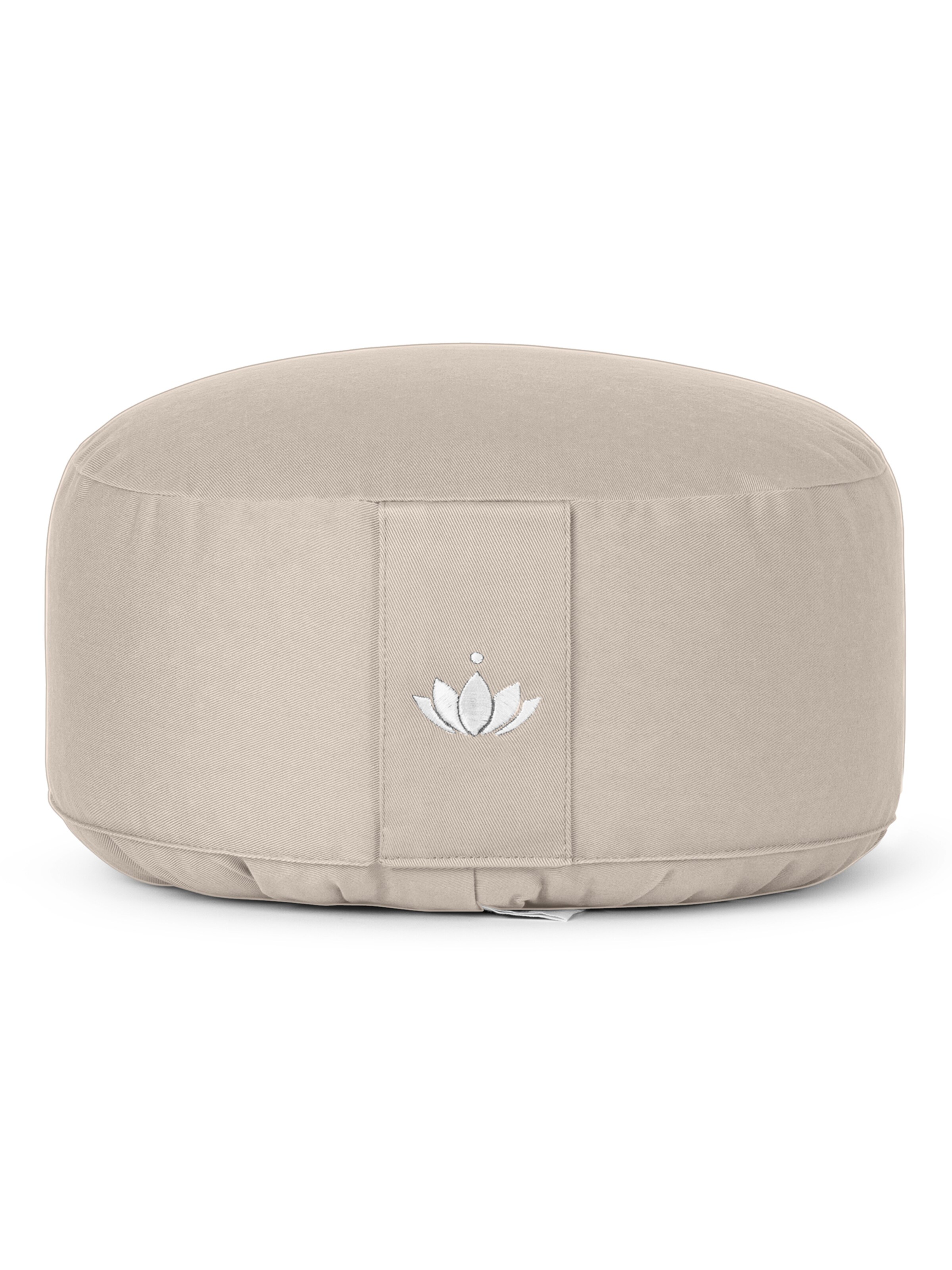 LOTUSCRAFTS Fitness Equipment 'Meditationskissen Lotus' in Beige: front