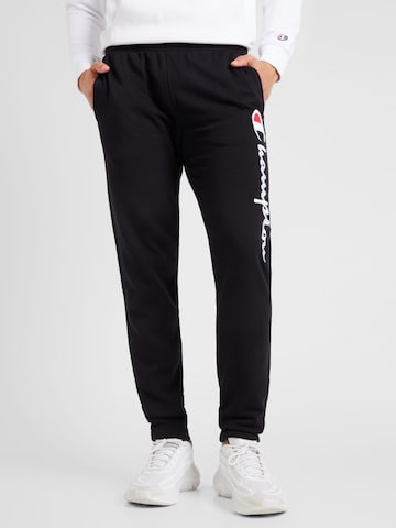 Champion Authentic Athletic Apparel Tapered Broek in Zwart: voorkant