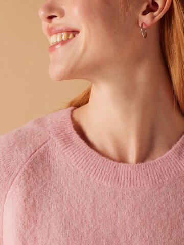 Boucles d'oreilles Lucardi en argent : devant