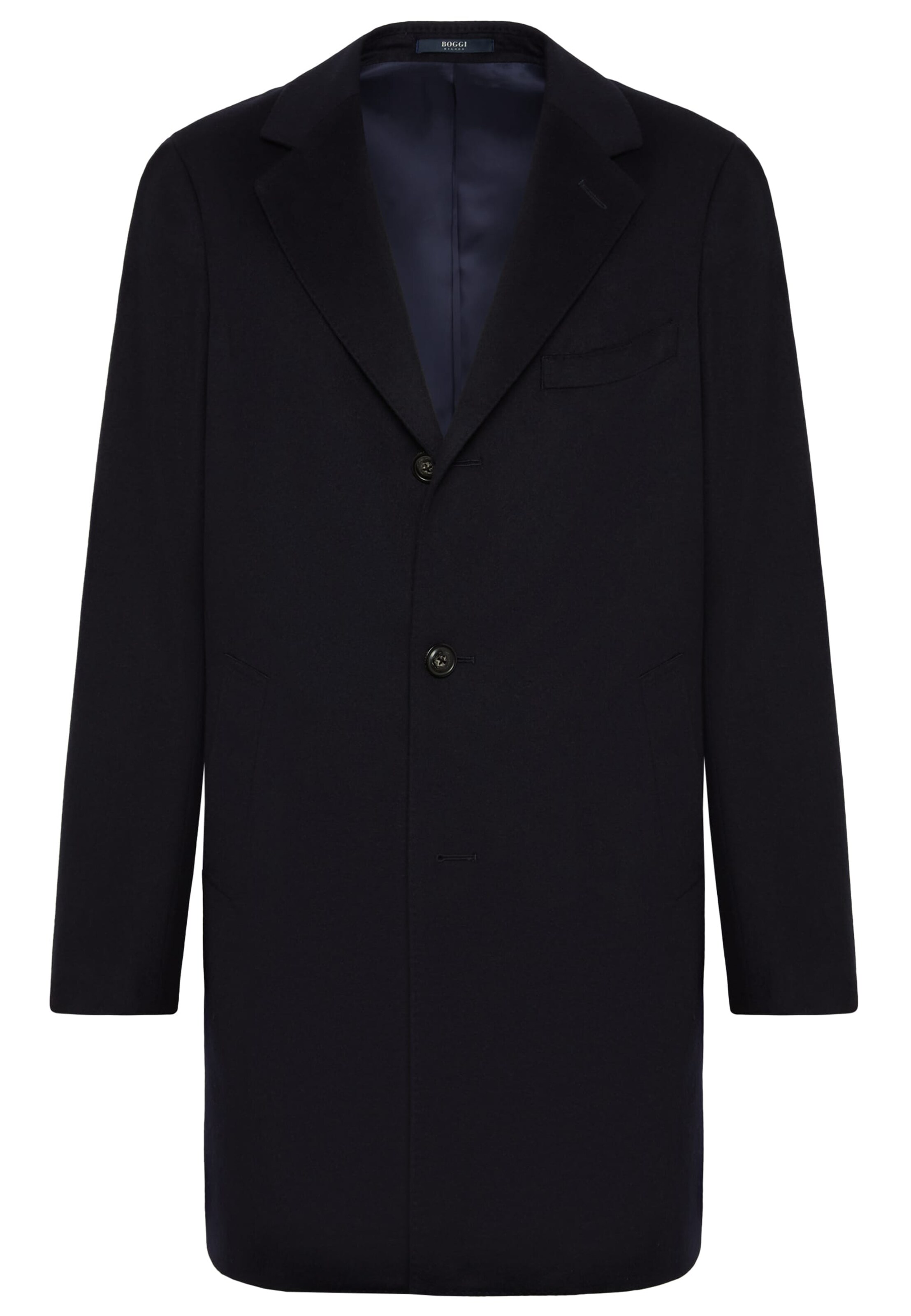Boggi Milano Přechodný kabát – modrá: přední strana