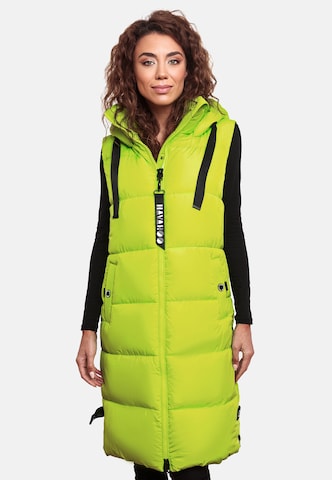 NAVAHOO Bodywarmer in Groen: voorkant