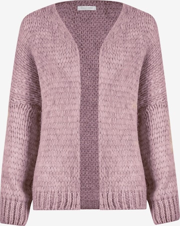 SASSYCLASSY Oversizestrickjacke in Pink: Vorderseite