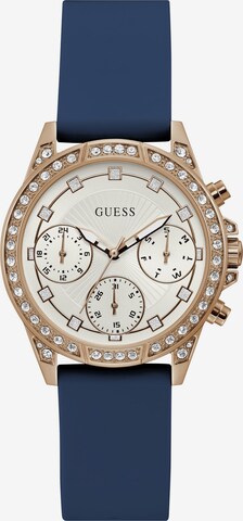 GUESS Analoog horloge 'Gemini' in Blauw: voorkant