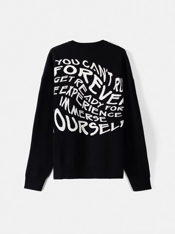 Sweat-shirt Bershka en noir