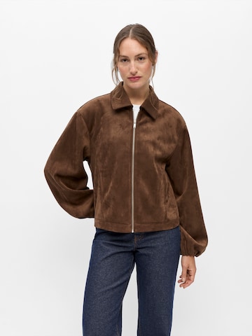 Veste mi-saison OBJECT en marron : devant