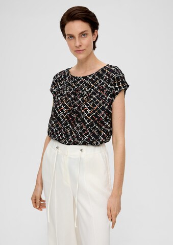 s.Oliver BLACK LABEL Blouse in Zwart: voorkant