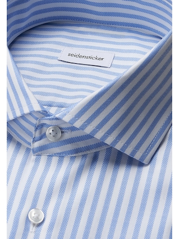 Fit confort Chemise business 'Schwarze Rose' SEIDENSTICKER en bleu