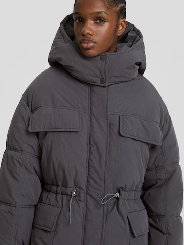 Bershka Winter jacket in Grey