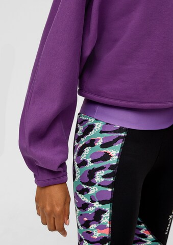 QS - Sweatshirt em roxo