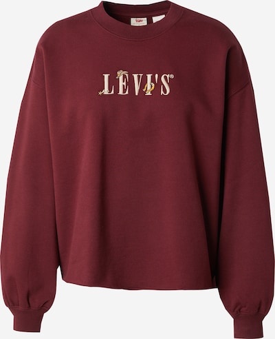 LEVI'S ® Mikina 'Graphic Leo Crewneck Sweatshirt' - béžová / oranžová / bordová, Produkt