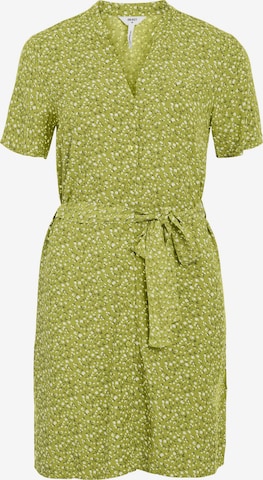 OBJECT - Vestido camisero 'EMA ELISE' en verde: frente