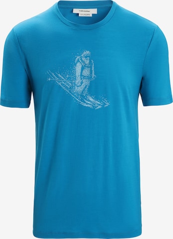 ICEBREAKER Λειτουργικό μπλουζάκι σε μπλε: μπροστά