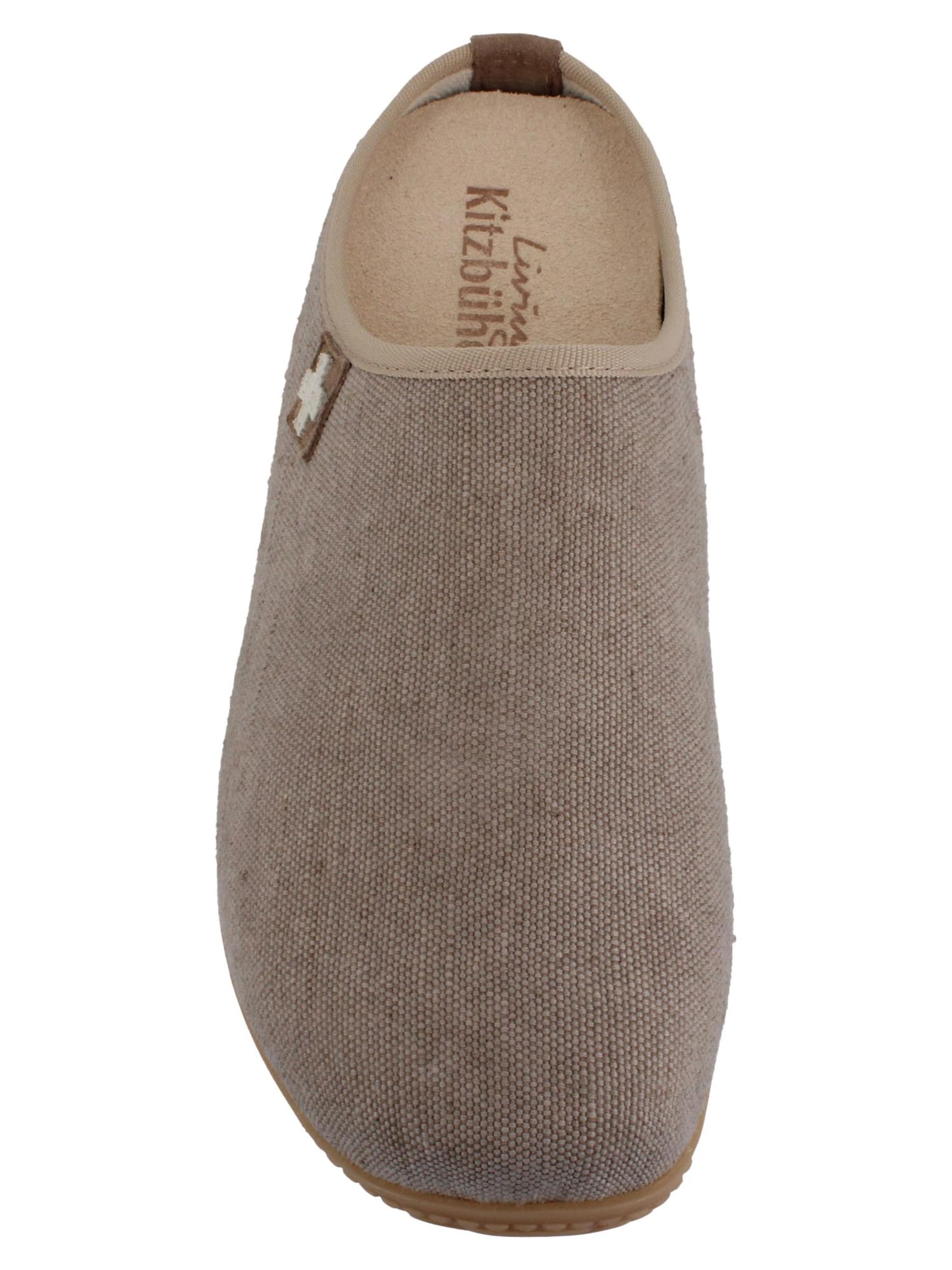 Living Kitzbühel Slipper 'Jute Cotton Gipfelkreuz' in Beige