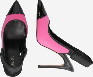 MICHAEL Michael Kors - Sapatos abertos atrás 'KOURTNEY' em rosa