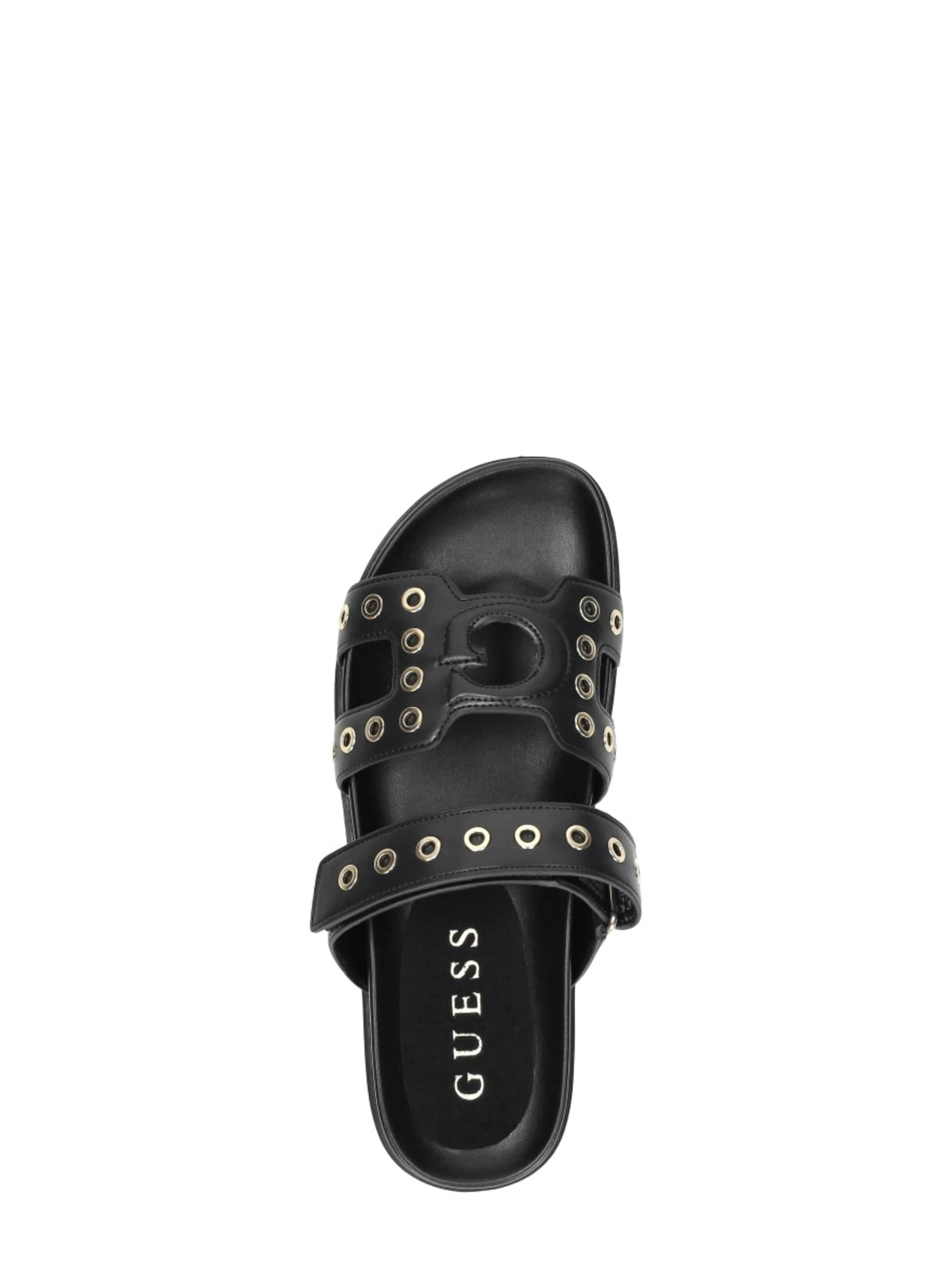 GUESS Muiltjes 'Fashie' in Zwart