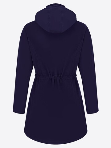 ATLASLAVA Outdoormantel 'ATLASLAVA Damen Regenjacke Lang'‌‌‌‌ in Blau
