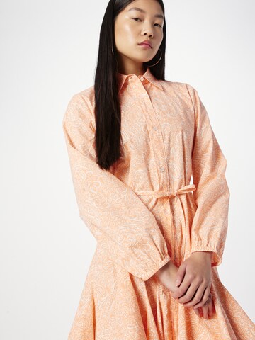 HUGO Shirt Dress 'Karoma' in Orange