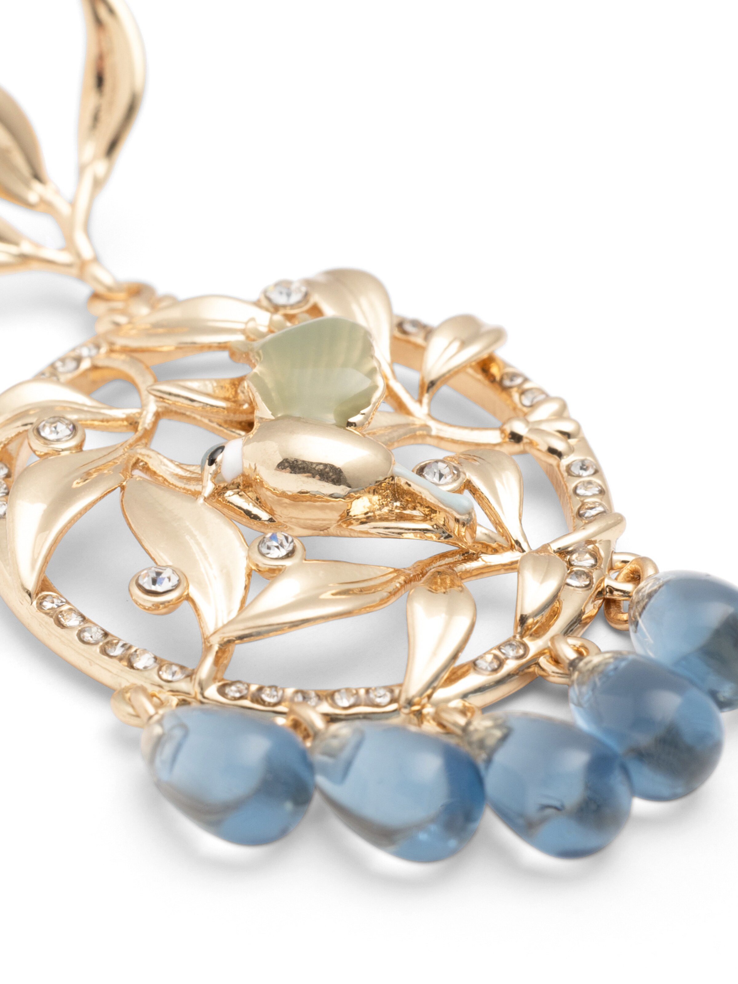 A&C Oslo – Nordic Design Jewellery Oorbellen 'Blue Tit' in Goud