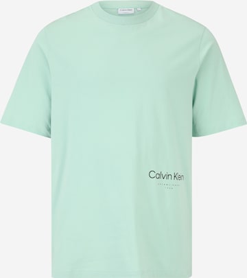 Calvin Klein Big & Tall - Camisa em verde: frente