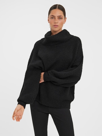 VERO MODA Sweter 'JULIE' w kolorze czarny