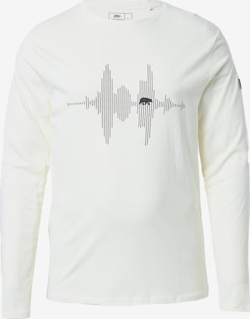 FORSBERG Sweatshirt 'Longsleeve mit Audiowelle' in Beige: front