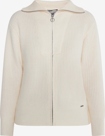 DreiMaster Vintage Knit cardigan in Beige: front