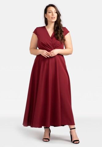 Karko Evening Dress ' LUIZA ' in Red: front