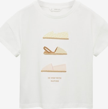 T-Shirt 'CADAQUES' MANGO KIDS en beige : devant