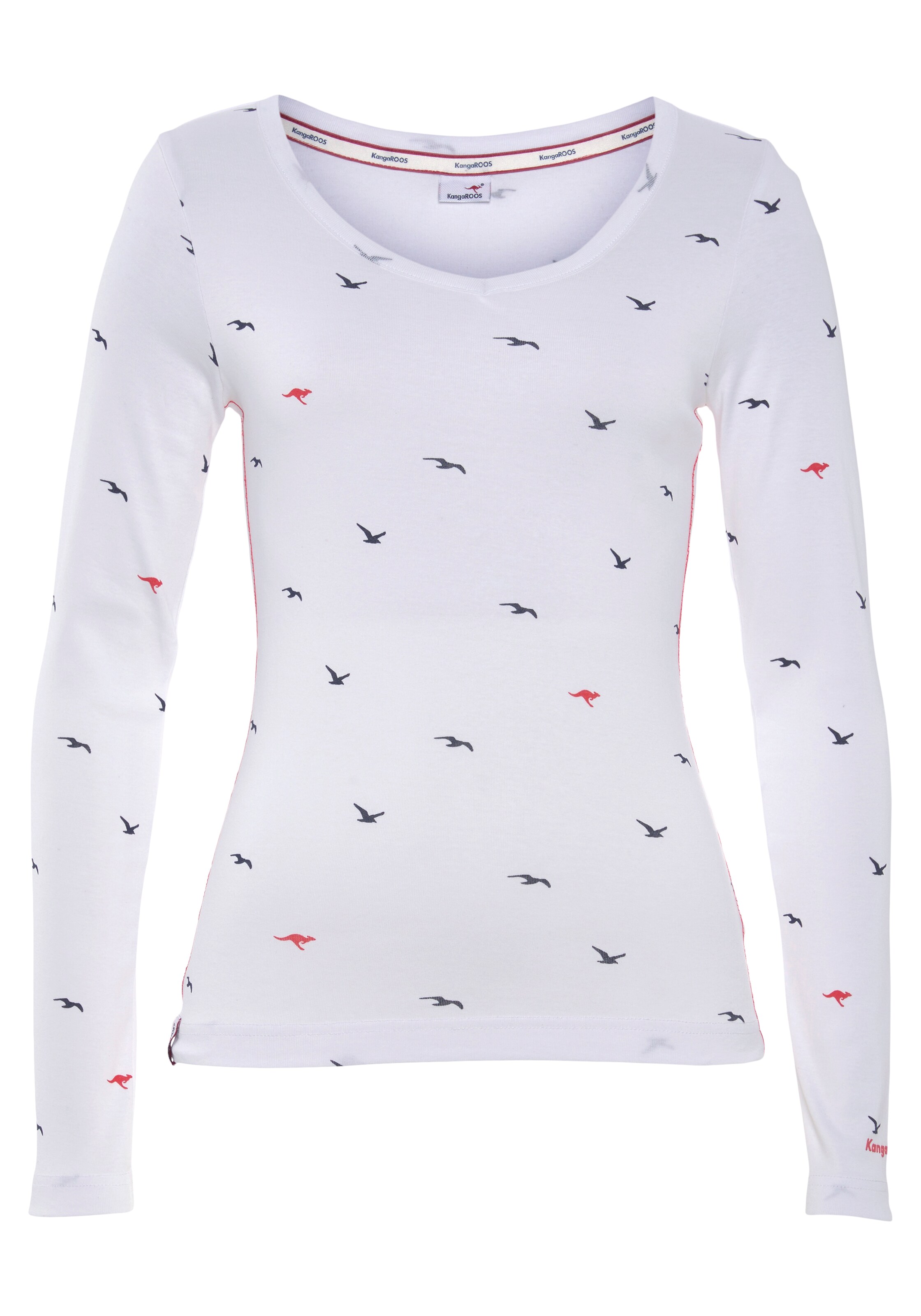 KangaROOS Shirt in Weiß: Vorderseite