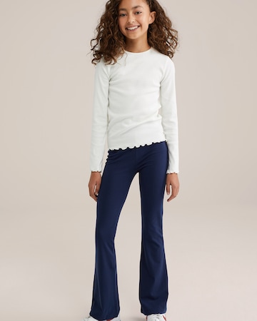 évasé Leggings WE Fashion en bleu