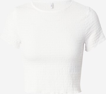 ONLY Μπλουζάκι 'ONLNADIE' σε λευκό: μπροστά