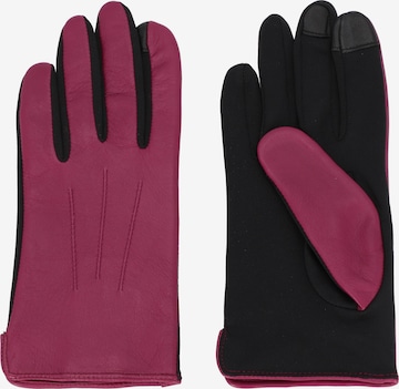 KESSLER Full Finger Gloves 'Mia' in Pink: front