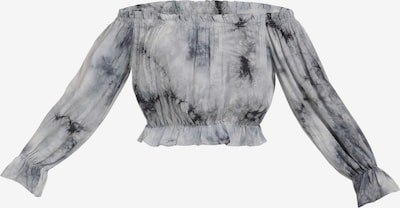 MYMO Bluse i lysegrå / sort, Produktvisning