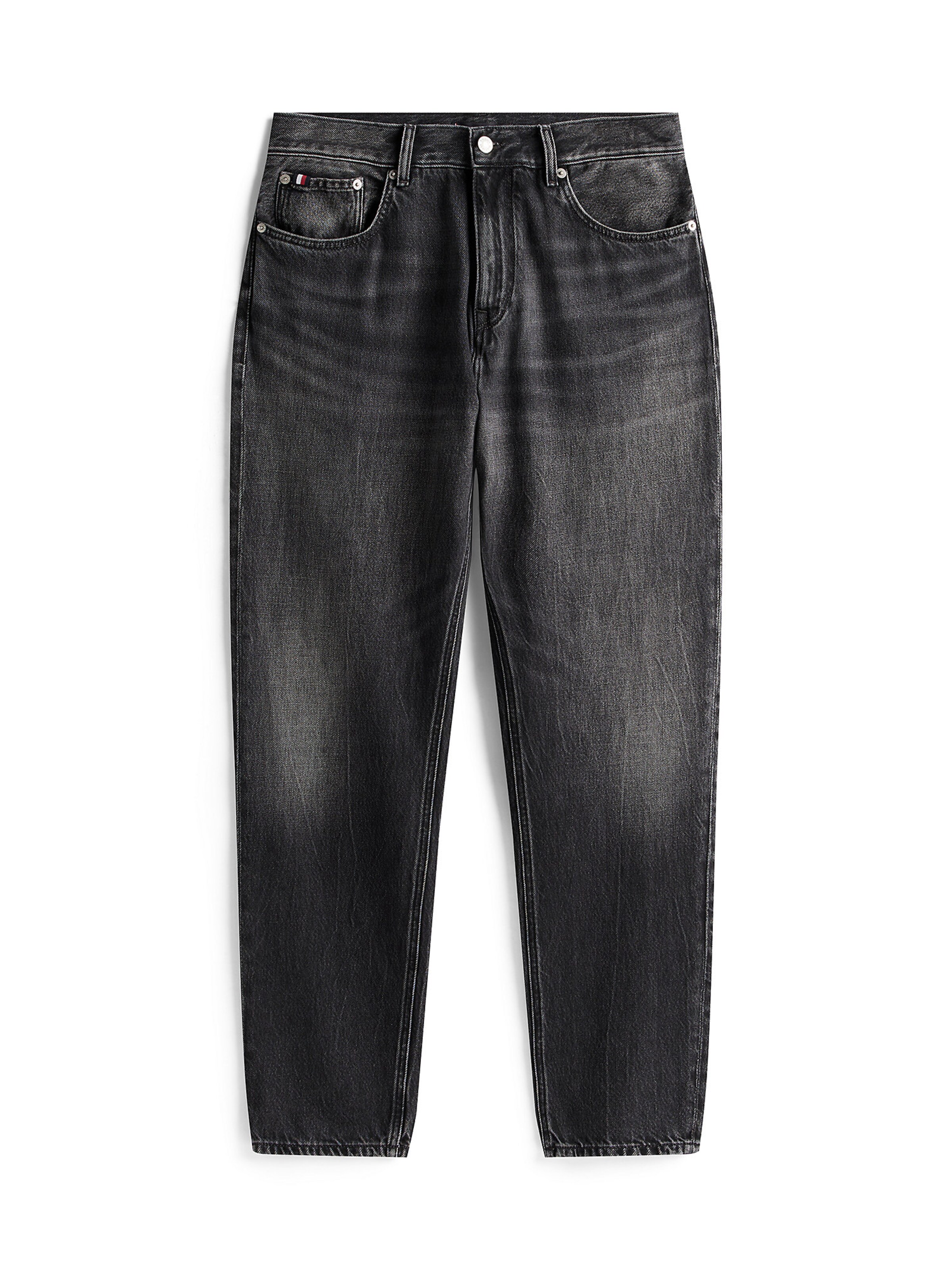 TOMMY HILFIGER Tapered Jeans 'Harlem' in Grijs: voorkant