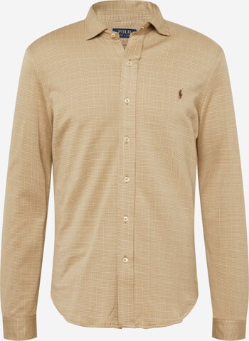 Polo Ralph Lauren Regular fit Button Up Shirt in Beige: front