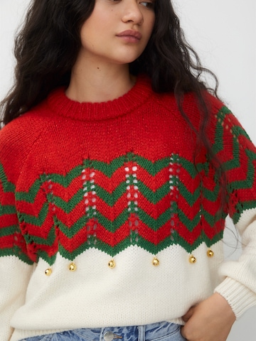 Pull&Bear Sweater in Red