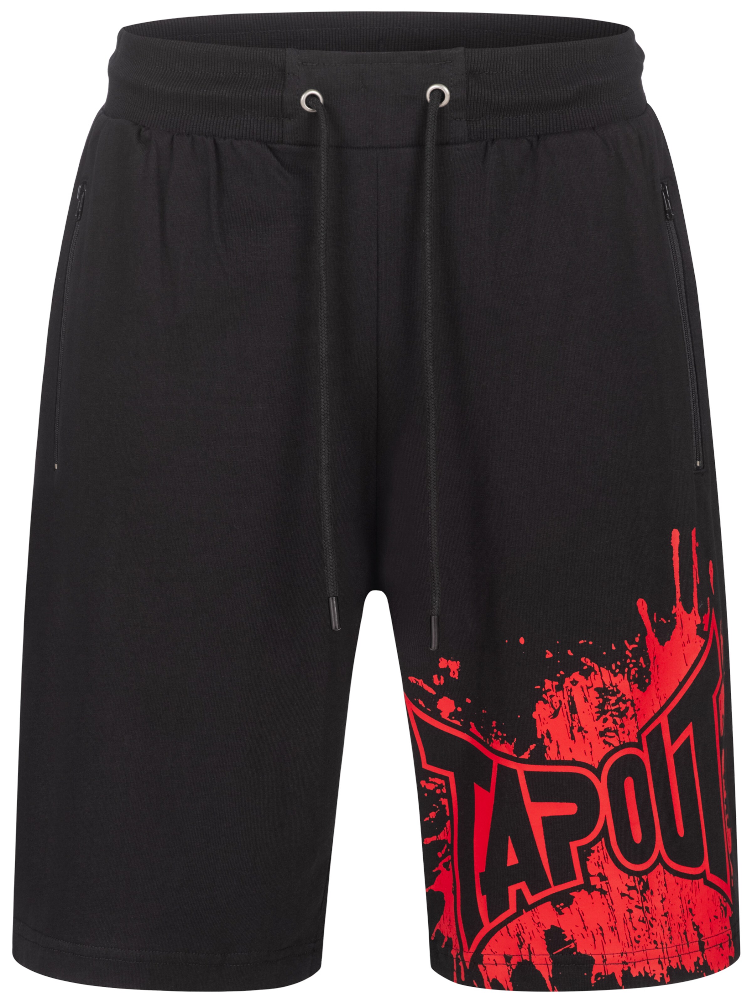 TapoutLoosefit Hlače 'Blashed' - crna boja: prednji dio