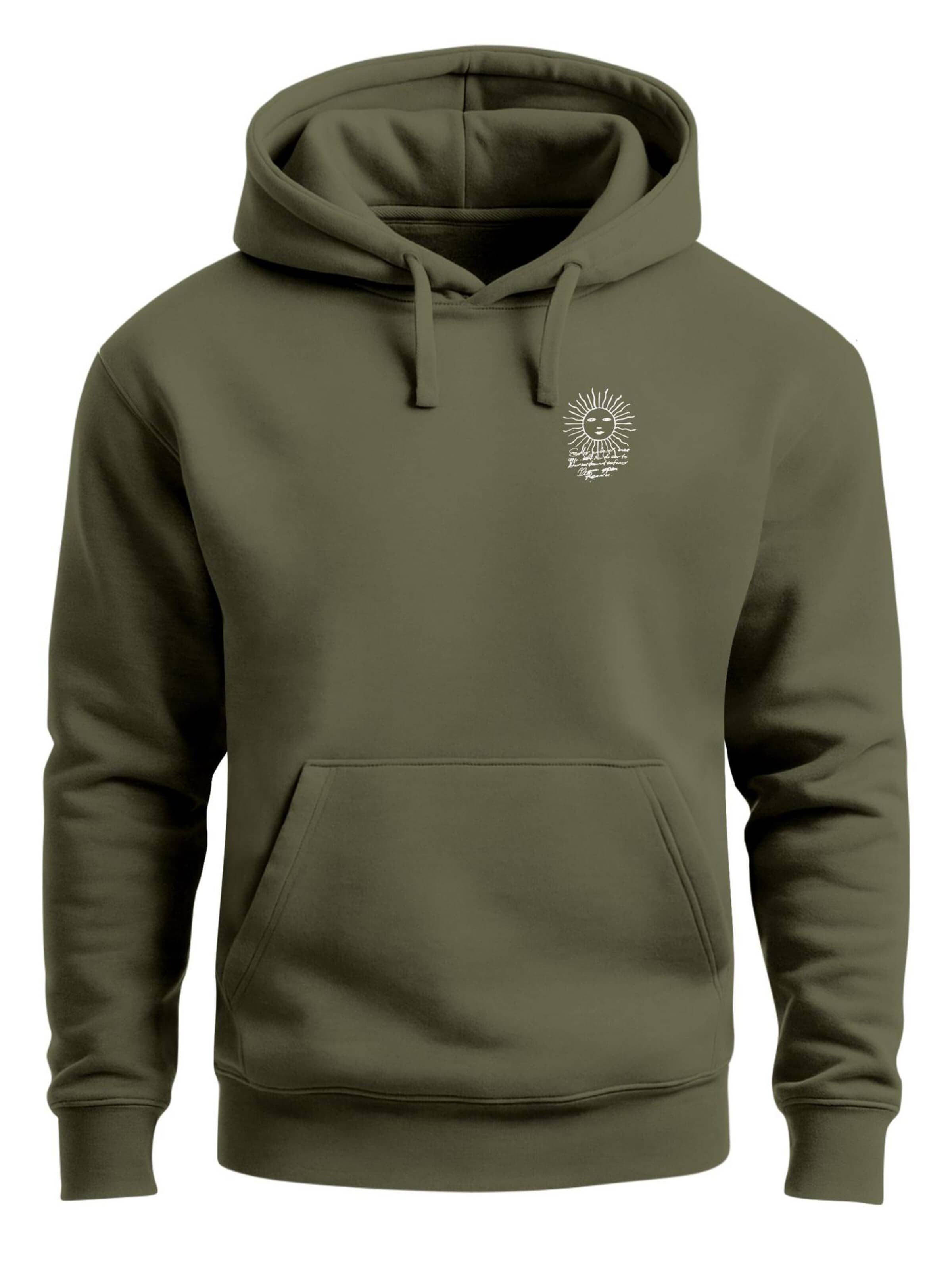 Neverless Sweatshirt 'Compass'‌‌‌ in Grün: Vorderseite