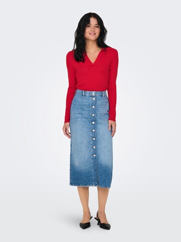 Pull-over 'ONLKaya' ONLY en rouge