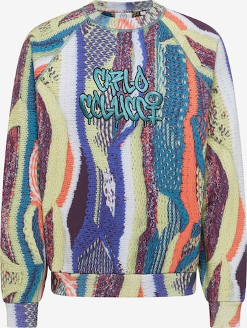 Carlo Colucci Sweatshirt 'Ettorelli' in Gelb: Vorderseite