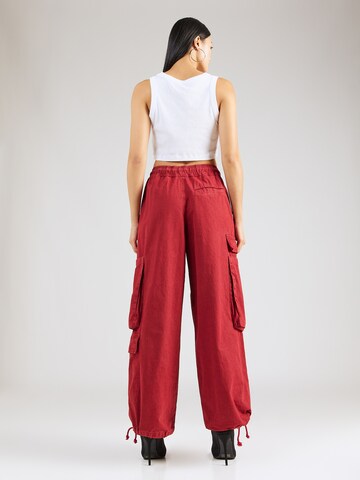 TOPSHOP Wide Leg Bukser i rød