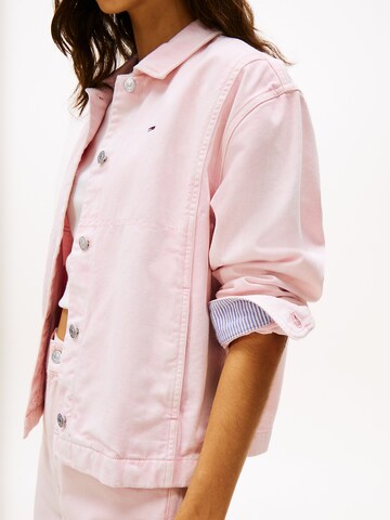 Tommy Jeans Between-season jacket 'Essential' in Pink