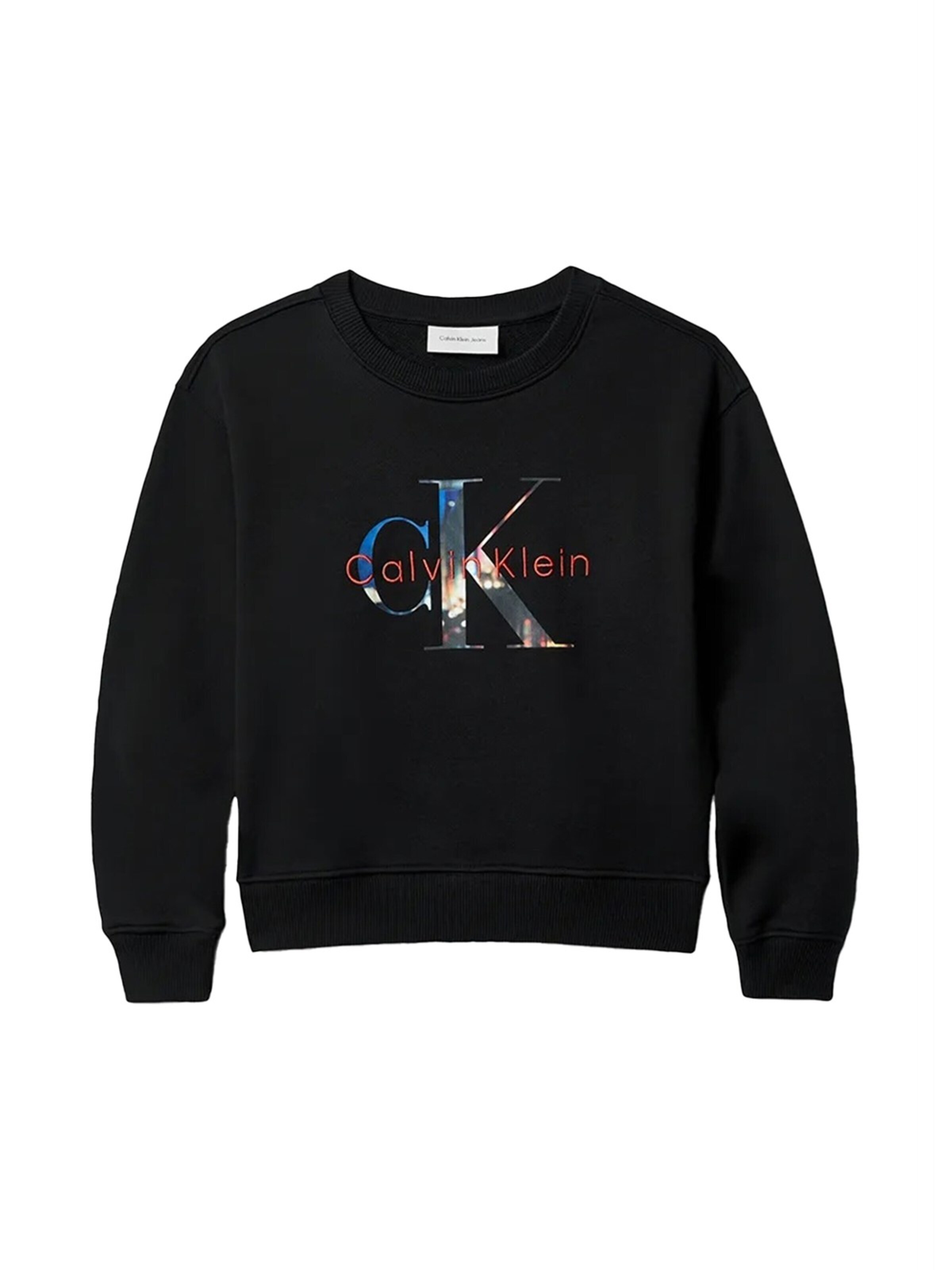 Calvin Klein Kids Sweatshirt in Black: front