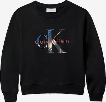 Calvin Klein Kids Sweatshirt in Black: front