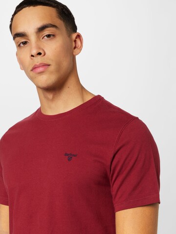 Barbour T-Shirt in Rot