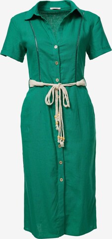 Orsay - Vestido camisero en verde: frente