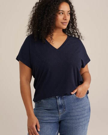 Maglietta di WE Fashion in blu: frontale