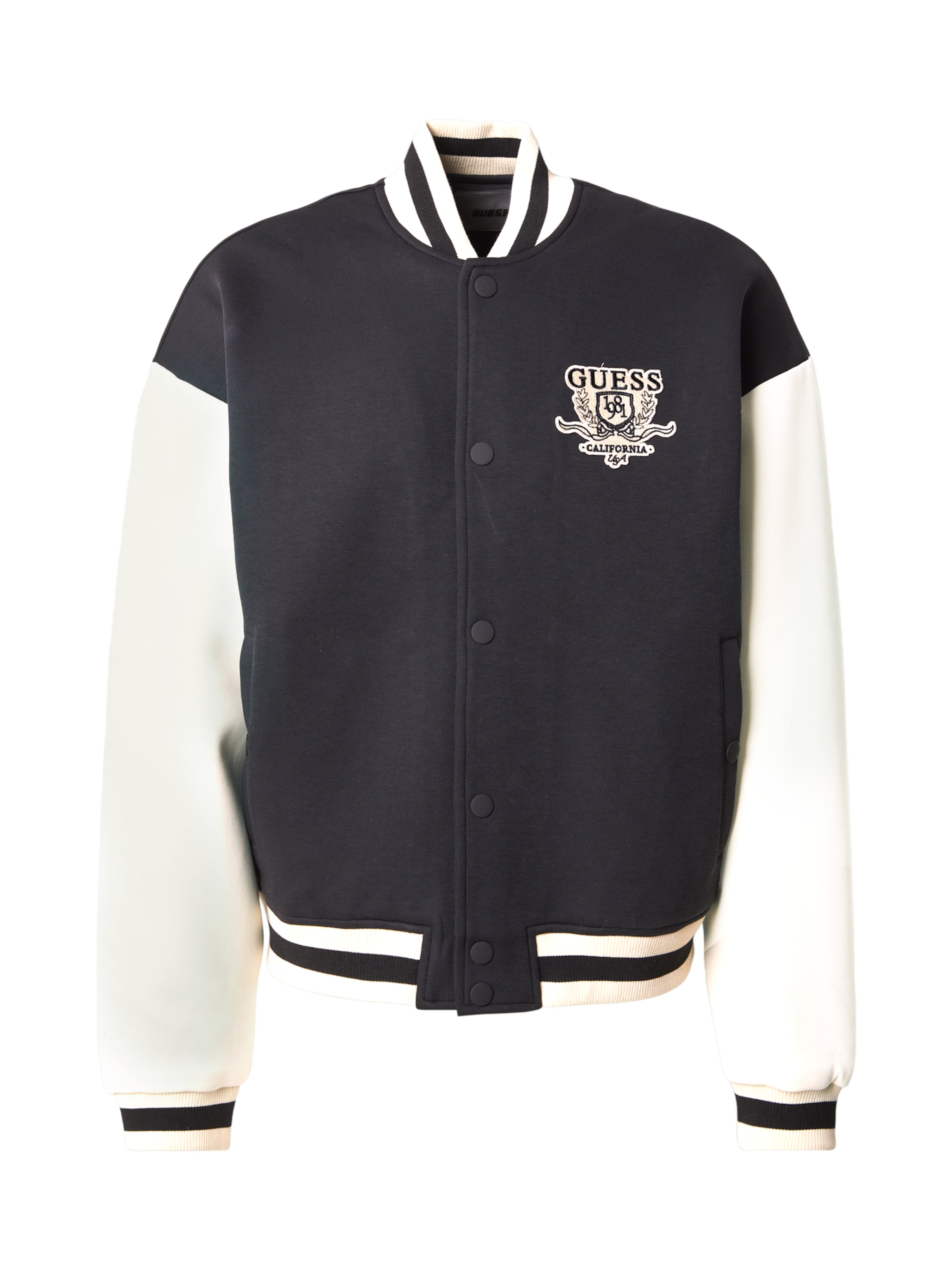 GUESS Sportjas in Zwart: voorkant
