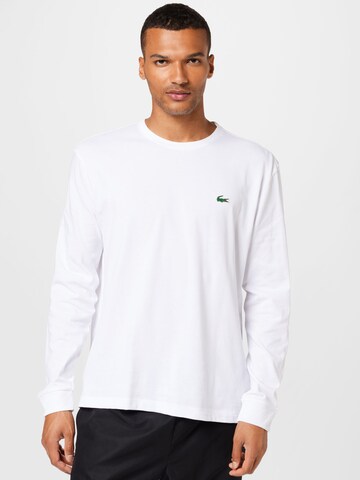 T-Shirt fonctionnel Lacoste Sport en blanc : devant