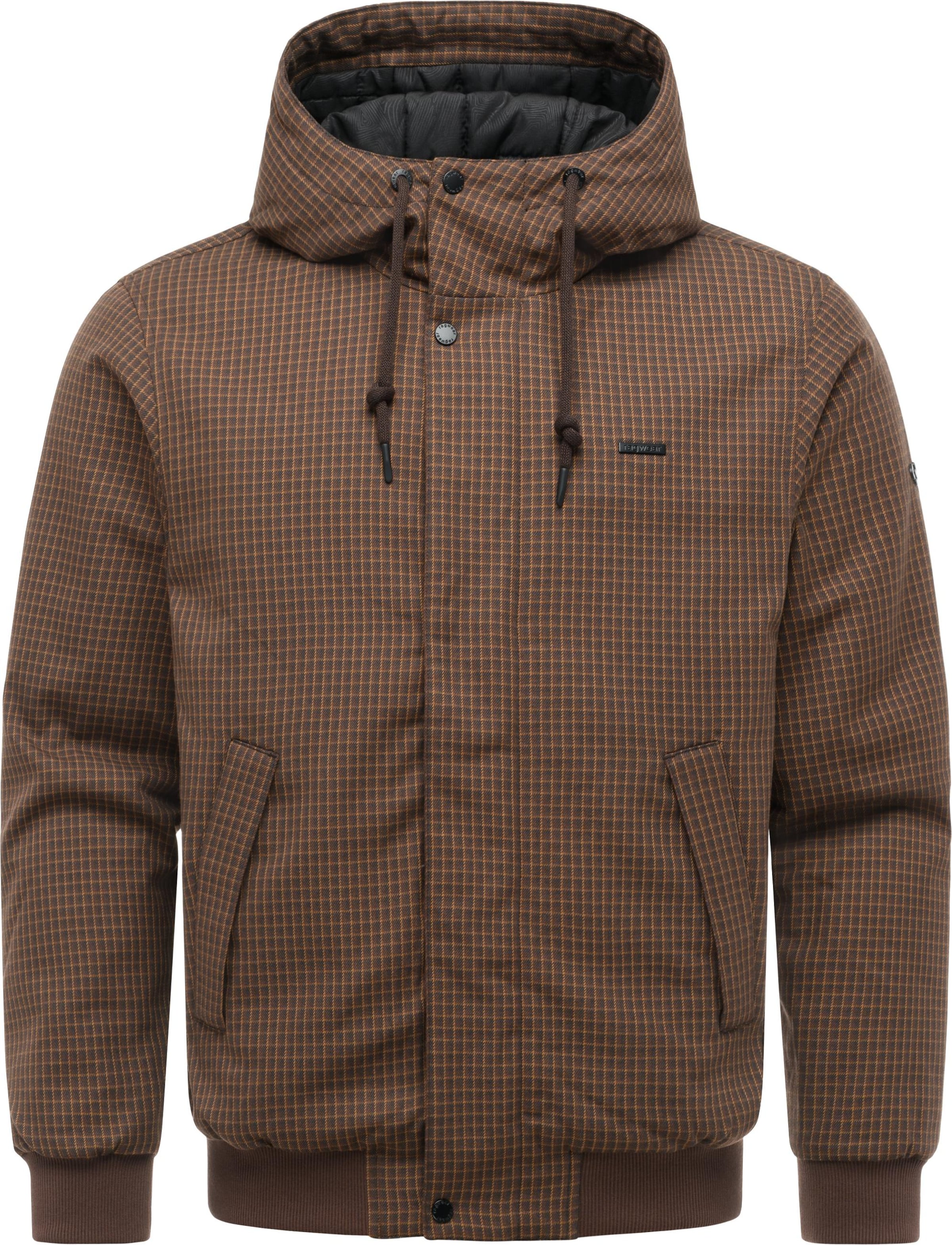 Ragwear Winterjas 'Docksid Y' in Bruin: voorkant